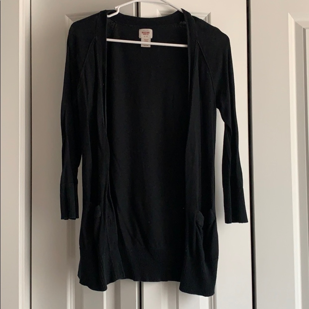 black cardigan